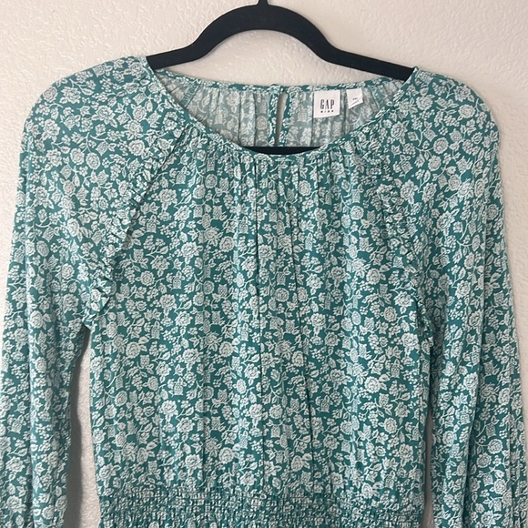 GAP KIDS  DRESS  SIZE XXL COLOR GREEN AND WHITE - Picture 5 of 10